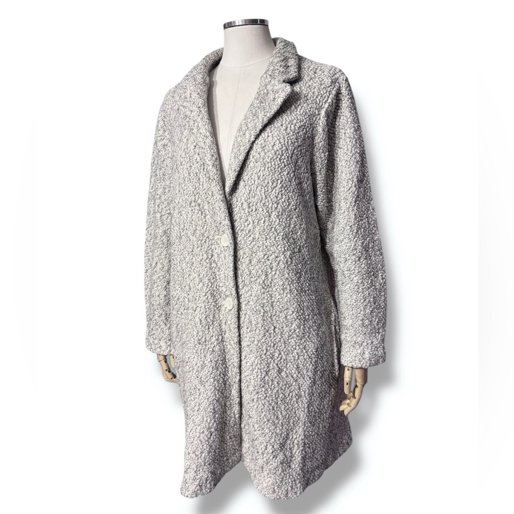 CARTOON Heather Grey Lightweight Boucle Coat